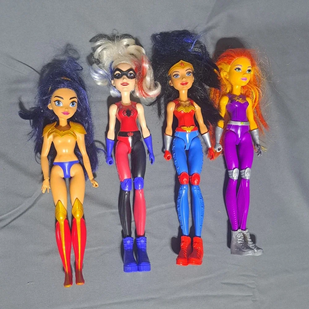 Mattel DC Super Hero‎ Girls Harley Quinn Wonder Woman Starfire 12